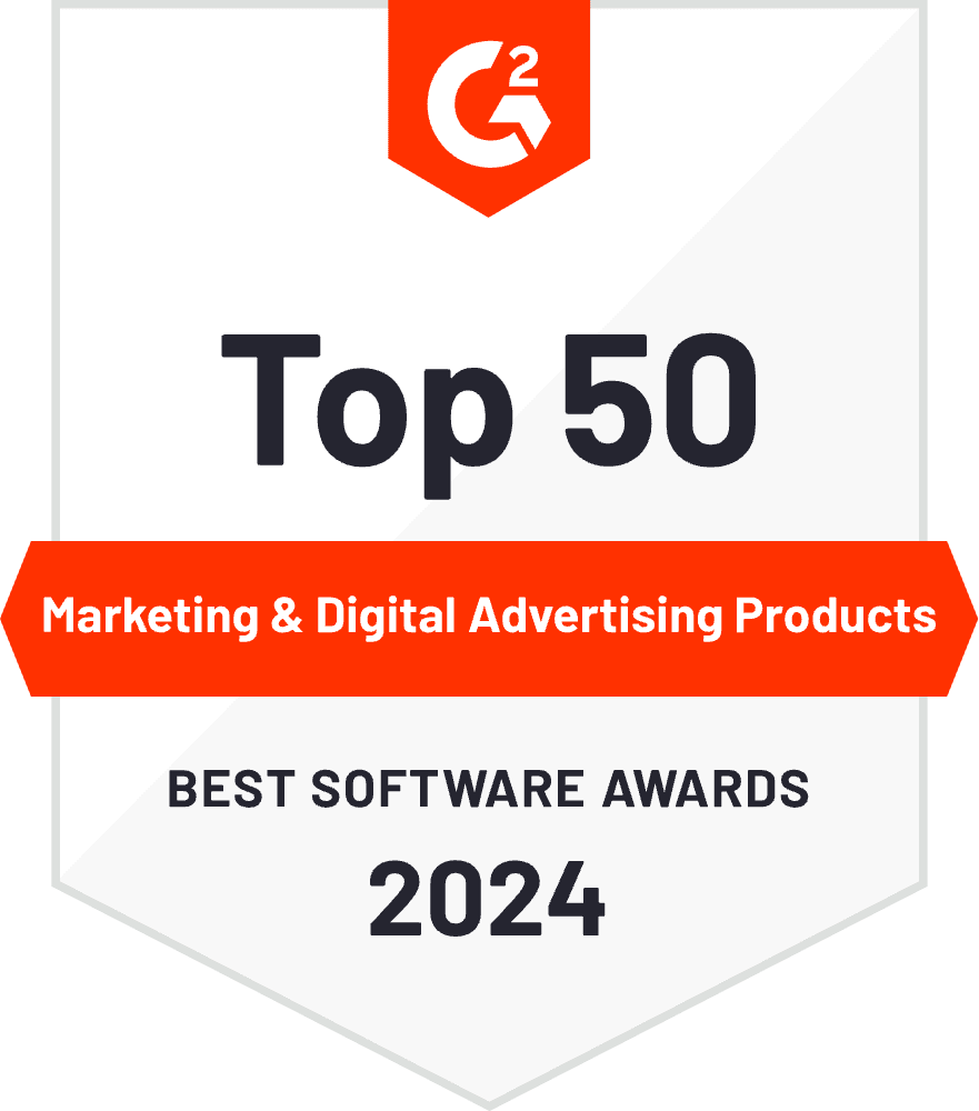 G2 Top 50 Marketing & Digital Advertising Products - Best Software Awards 2024